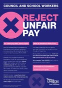 NJC Council and School Pay Consultation - poster